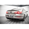 Maxton Design "Street Pro" difuzor zadního nárazníku pro Volkswagen CC, plast ABS bez povrchové úpravy, s černou a červenou linkou