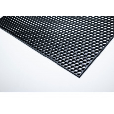 Mřížka do nárazníku ("plastový tahokov"), 120 x 40 cm - pravidelný hexagon 10x10 mm, černá