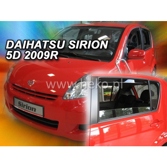 HEKO ofuky oken Daihatsu Sirion 5dv (od 2005) přední + zadní