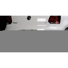 Rieger vložka zadního nárazníku pro Volkswagen Polo 6 GTI 3-dvéř., 5-dvéř. před faceliftem, plast ABS bez povrchové úpravy Rieger vložka zadního nárazníku pro Volkswagen Polo 6 GTI 3-dvéř., 5-dvéř. před faceliftem, plast ABS bez povrchové úpravy