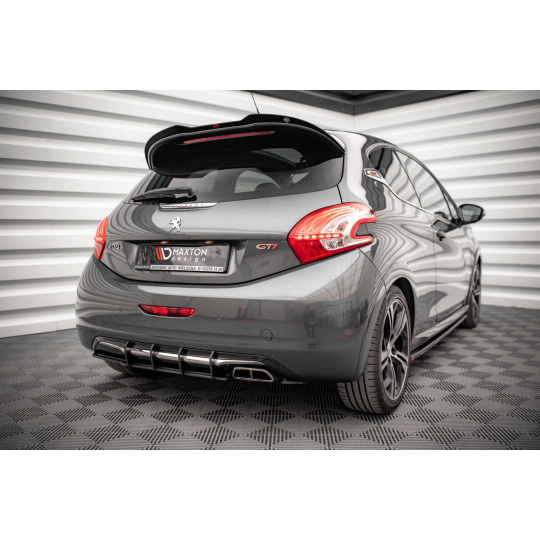 Maxton Design "Street Pro" difuzor zadního nárazníku pro Peugeot 208 Mk1 GTI, plast ABS bez povrchové úpravy