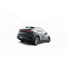 Maxton Design spoiler pod zadní nárazník s žebrováním pro Porsche Macan EV Mk1, černý lesklý plast ABS