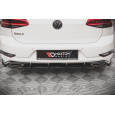 Maxton Design "Racing durability" difuzor pod zadní nárazník pro Volkswagen Golf Mk7 FL, plast ABS bez povrchové úpravy, s černou a červenou linkou