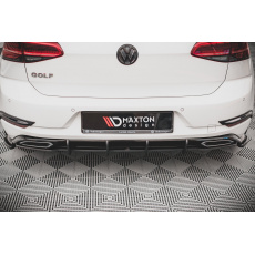 Maxton Design "Racing durability" difuzor pod zadní nárazník pro Volkswagen Golf Mk7 FL, plast ABS bez povrchové úpravy, s černou a červenou linkou