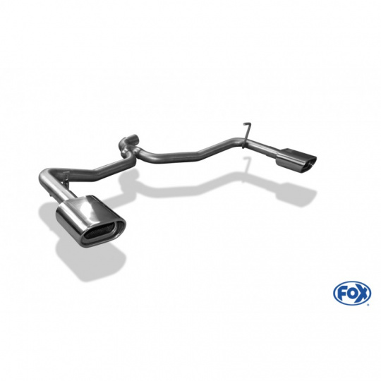 Fox Sportauspuff koncový díl s koncovkou 135x80 Typ 53 na obou stranách pro Kia Pro Ceed s motorem 1.4, 1.6, 2.0 Fox Sportauspuff koncový díl s koncovkou 135x80 Typ 53 na obou stranách pro Kia Pro Ceed s motorem 1.4, 1.6, 2.0