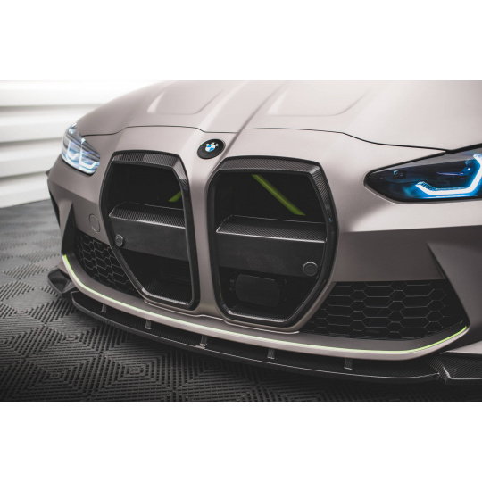 Maxton Design sportovní maska chladiče pro BMW M4 G82, karbon, pro vozy s ACC (Adaptive Cruise Control = adaptivní tempomat)