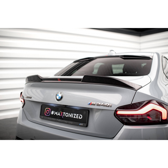 Maxton Design prodloužení spoileru 3d pro BMW řada 2 G42 M240i, G42 M-Pack, G42 Standard, černý lesklý plast ABS, Coupe