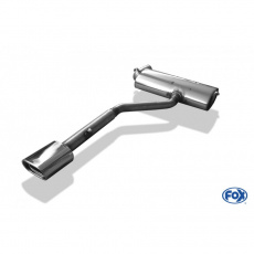 Fox Sportauspuff koncový tlumič výfuku s koncovkou 135x80 Typ 53 pro Trabant Kbelwagen 60mm s motorem 1.0, průměr výf. vedení 60 mm