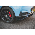 Maxton Design difuzory pod zadní nárazník s křidélky ver.7 pro Hyundai i30 N Mk3, černý lesklý plast ABS