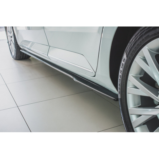 Maxton Design difuzory pod boční prahy pro Škoda Superb Mk3 FL Facelift, černý lesklý plast ABS Maxton Design difuzory pod boční prahy pro Škoda Superb Mk3 FL Facelift, černý lesklý plast ABS