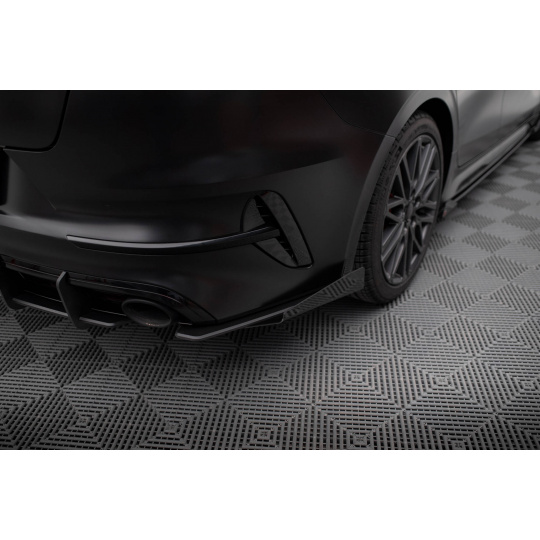 Maxton Design "Street Pro" boční difuzory pod zadní nárazník s křidélky pro Kia Proceed Mk1 Facelift GT, plast ABS bez povrchové úpravy
