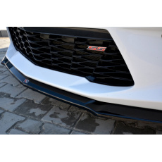 Maxton Design spoiler pod přední nárazník ver.2 pro Chevrolet Camaro 6, černý lesklý plast ABS, včetně modelu 2018+