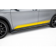 Maxton Design difuzory pod boční prahy ver.2 pro Mercedes GLA X156/AMG, černý lesklý plast ABS