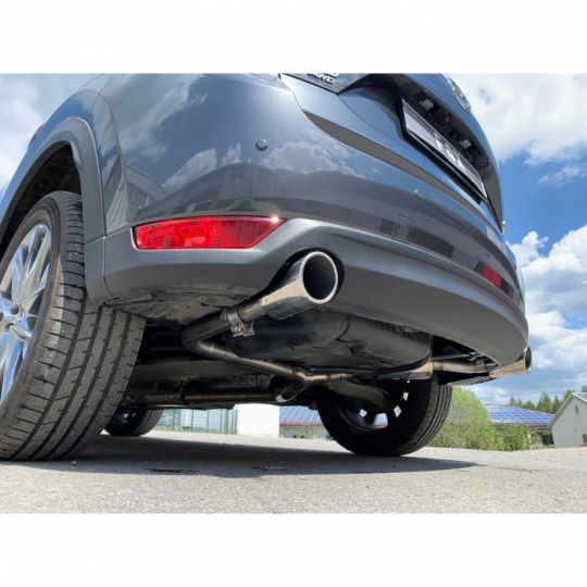 Fox Sportauspuff koncový tlumič výfuku s koncovkou 1x100 Typ 16 na obou stranách pro Mazda CX5 2018- s motorem 2.2 D