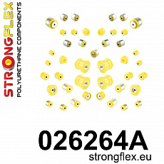 026264A: Strongflex Kompletní sada polyuretanových silentbloků pro zavěšení varianta SPORT