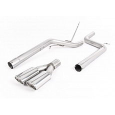 Milltek Sport výfukový systém DPF-Back bez rezonátoru (hlasitější) pro Volkswagen Caddy 2.0TDI 140PS 2WD Manual a DSG (mimo Maxi) 2003-2020, Twin Polished Oval Tips, typ koncovek: oválné leštěné