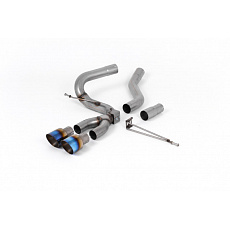 Milltek Sport výfukový systém cat-back pro Ford Focus Mk3 ST 2.0l TDCi 5-dvéř. Hatchback (Diesel) 2012-2018, GT-100 titanově modré koncovky