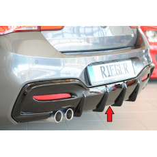 Rieger Heckeinsatz (Typ: 88171) pro BMW řada 1 F21 sedan / 2-dvéř., plast ABS lakovaný do černé lesklé barvy Rieger Heckeinsatz (Typ: 88171) pro BMW řada 1 F21 sedan / 2-dvéř., plast ABS lakovaný do černé lesklé barvy