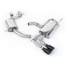 Milltek Sport výfukový systém cat-back s rezonátorem (tišší) pro Volkswagen Golf Mk6 GT 1.4 TSI 160PS 2009-2013, typ koncovek: GT-80 černá