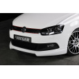 Rieger spoiler pod přední nárazník pro Volkswagen Polo 6 GTI 3-dvéř., 5-dvéř. před faceliftem, r.v. 05/10-01/14, plast ABS bez povrchové úpravy, bez žebrování