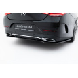 Maxton Design středový spoiler zadního nárazníku pro Mercedes CLS C 257/AMG-Line, černý lesklý plast ABS