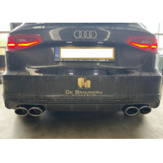 Fox Sportauspuff koncový tlumič výfuku s koncovkou 2x115x85 Typ 32 na obou stranách pro Audi A3 8V Sportback E-tron s motorem 1.4