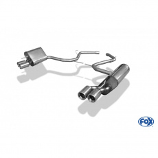 Fox Sportauspuff koncový tlumič výfuku s koncovkou 2x80 Typ 13 na obou stranách pro Mercedes SL 230 s motorem 3.5, 5.5