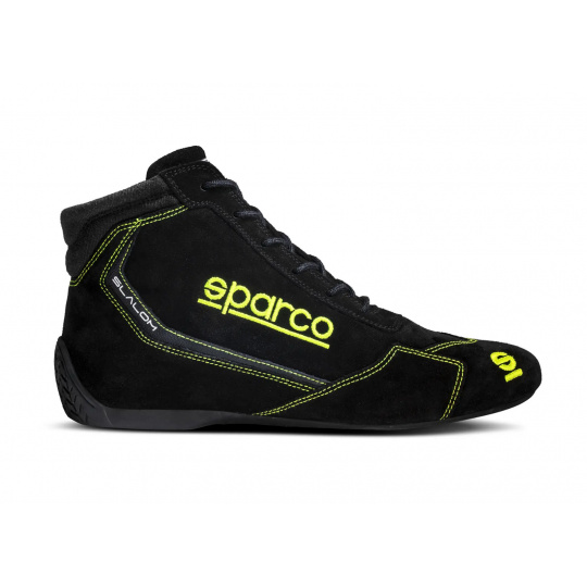 Závodní boty Sparco Slalom s homologací FIA, barva: černo-žlutá, velikost: 42