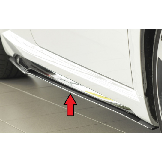 Rieger spoiler pod boční práh mont. strana pravá pro Audi TTS 8J-FV, 8S kupé, roadster po faceliftu, r.v. 09/18-, plast ABS bez povrchové úpravy