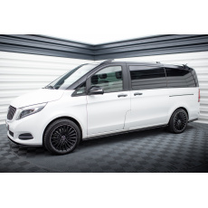 Maxton Design difuzory pod boční prahy pro Mercedes Vito W447 Facelift, černý lesklý plast ABS