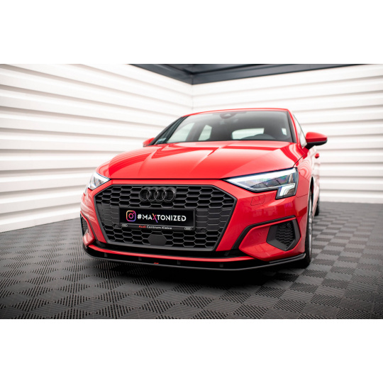 Maxton Design "Street Pro" spoiler pod přední nárazník pro Audi A3 8Y, plast ABS bez povrchové úpravy
