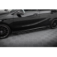 Maxton Design "Street Pro" difuzory pod boční prahy s křidélky pro Mercedes třída A W176 Facelift AMG-Line, plast ABS bez povrchové úpravy