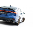 Maxton Design "Street Pro" boční difuzory pod zadní nárazník s křidélky pro Audi S5 B10, plast ABS bez povrchové úpravy, Sedan / Avant, s červenou linkou