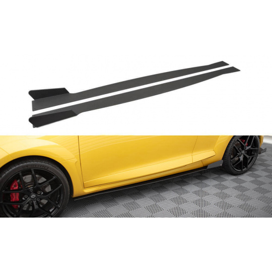 Maxton Design "Racing" difuzory pod boční prahy pro Renault Megane RS Mk3, plast ABS bez povrchové úpravy