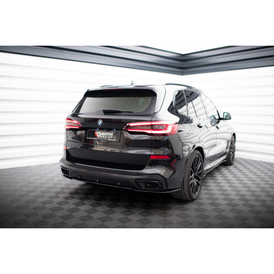 Maxton Design středový spoiler zadního nárazníku pro BMW X5 G05, černý lesklý plast ABS, M-pack Maxton Design středový spoiler zadního nárazníku pro BMW X5 G05, černý lesklý plast ABS, M-pack
