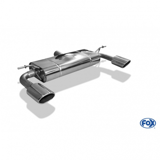 Fox Sportauspuff koncový tlumič výfuku s koncovkou 115x85 Typ 32 na obou stranách pro Mercedes třída A 2012- s motorem 2.0