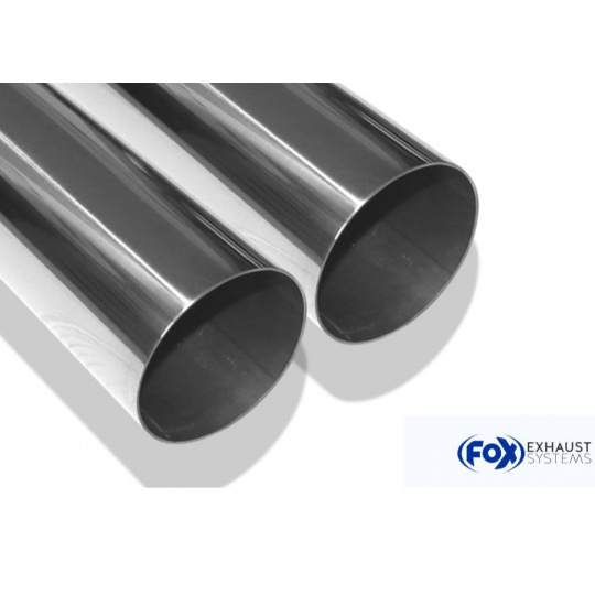 Fox Sportauspuff koncový tlumič s příčným vstupem s koncovkou 2x76 Typ 10 na obou stranách pro Honda Civic Type-R 2000- s motorem 2.0, EP3