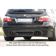 Rieger spoiler pod zadní nárazník pro BMW řada 5 E61 touring vč. faceliftu r.v. -08, 08-, plast ABS s povrchovou úpravou Carbon-Look Rieger spoiler pod zadní nárazník pro BMW řada 5 E61 touring vč. faceliftu r.v. -08, 08-, plast ABS s povrchovou úpravou Carbon-Look