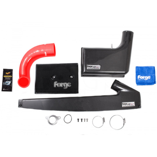 Forge Motorsport karbonové sání pro Volkswagen Touran II 1.4 TSI, 150 ps, barva hadic: Červená