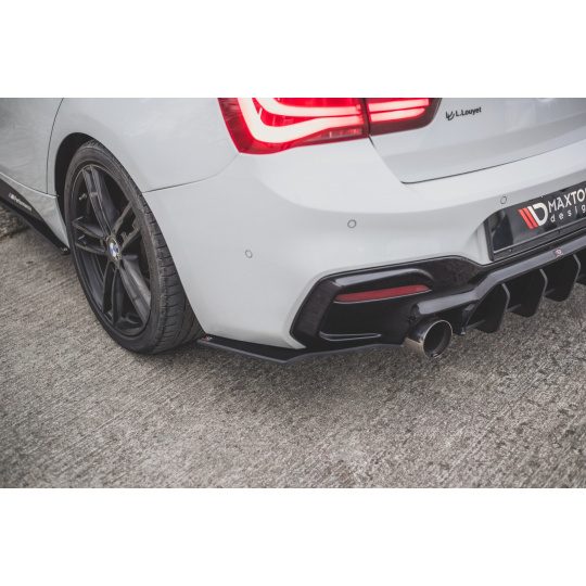 Maxton Design "Racing durability" boční difuzory pod zadní nárazník ver.3 pro BMW řada 1 F20- F21 Facelift, plast ABS bez povrchové úpravy