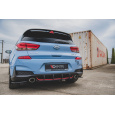 Maxton Design "Racing durability" zadní difuzor ver.1 pro Hyundai i30 N Mk3, plast ABS bez povrchové úpravy, s červeným proužkem na svislých žebrech