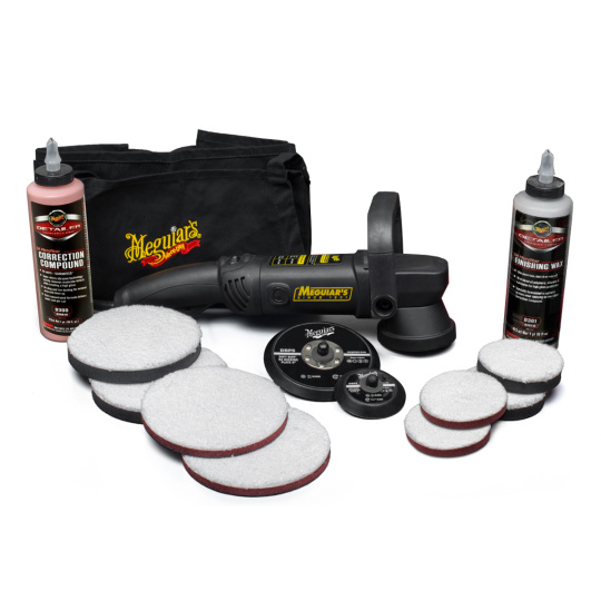 Meguiar's DA Microfiber Correction System DA Kit 3" + 5" - kompletní sada na profesionální renovaci laku, vč. orbitální leštičky Meguiar's MT310