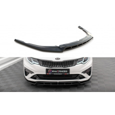 Maxton Design spoiler pod přední nárazník pro Kia Optima Mk4 Facelift, černý lesklý plast ABS