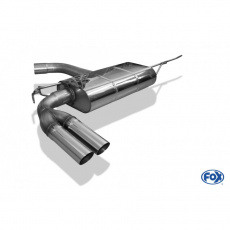 Fox Sportauspuff koncový tlumič výfuku s koncovkou 2x63 Typ 14 pro Volkswagen Golf VI s motorem 1.2, 1.4, 1.6 TDI, 2.0 TDI (pouze Euro 3)