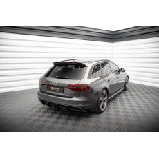 Maxton Design "Street Pro" difuzor zadního nárazníku pro Audi A4 B8 FL, plast ABS bez povrchové úpravy, s černou a červenou linkou, S-Line Maxton Design "Street Pro" difuzor zadního nárazníku pro Audi A4 B8 FL, plast ABS bez povrchové úpravy, s černou a červenou linkou, S-Line