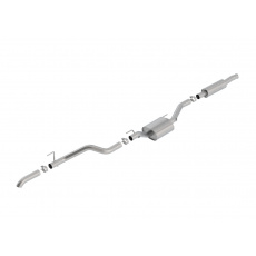 Borla Cat-Back výfukový systém "S-Type" typ TD pro Jeep Gladiator 3,6l V6 (4WD), 4-dvéř., r.v. od 2020, typ koncovek: chromové