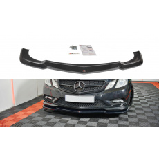 Maxton Design spoiler pod přední nárazník pro Mercedes třída E w212/AMG-Line, černý lesklý plast ABS