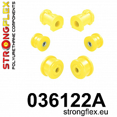 036122A: Strongflex Sada silentbloků předního zavěšení varianta SPORT 036122A: Strongflex Sada silentbloků předního zavěšení varianta SPORT