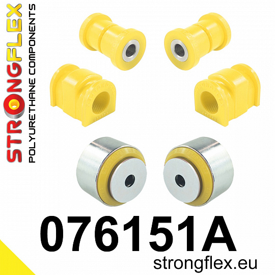 076151A: Strongflex Sada silentbloků předního zavěšení varianta SPORT 076151A: Strongflex Sada silentbloků předního zavěšení varianta SPORT