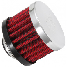 K&N univerzální odvětrávací filtr s vnějším průměrem 51 mm a výškou 38 mm, průměr vstupu 13 mm, délka vstupní příruby 11 mm, materiál Netkaná syntetická textilie, vrchlík kovový vrchlík K&N univerzální odvětrávací filtr s vnějším průměrem 51 mm a výškou 38 mm, průměr vstupu 13 mm, délka vstupní příruby 11 mm, materiál Netkaná syntetická textilie, vrchlík kovový vrchlík